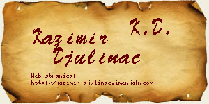 Kazimir Đulinac vizit kartica